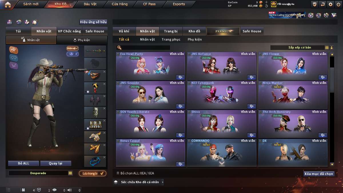 shop acc cf uy tin gia re
